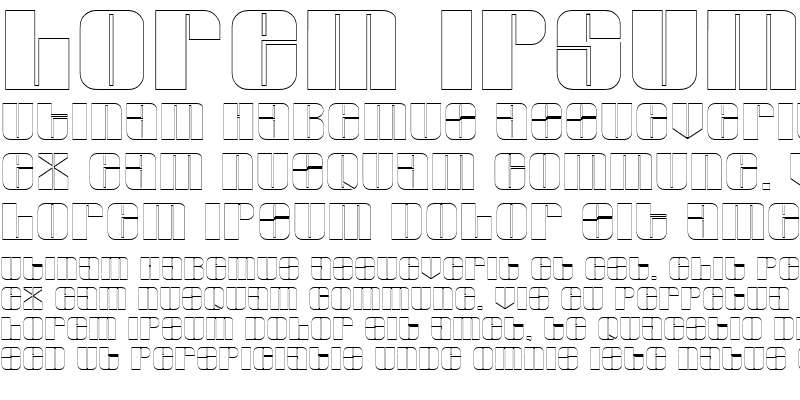 Sample of Glyphic Series Outline Regular