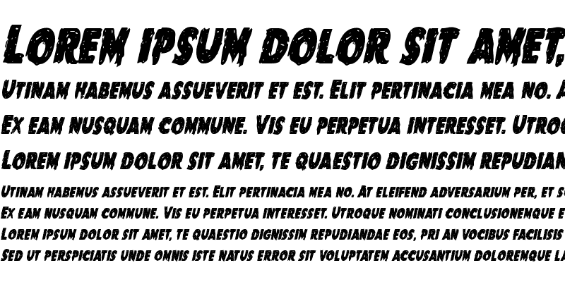 Sample of Goblin Creek Condensed Italic