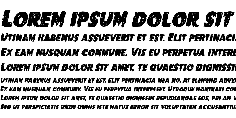 Sample of Goblin Creek Italic