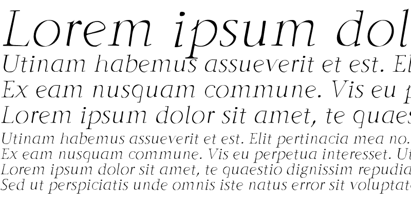 Sample of Godlike Italic