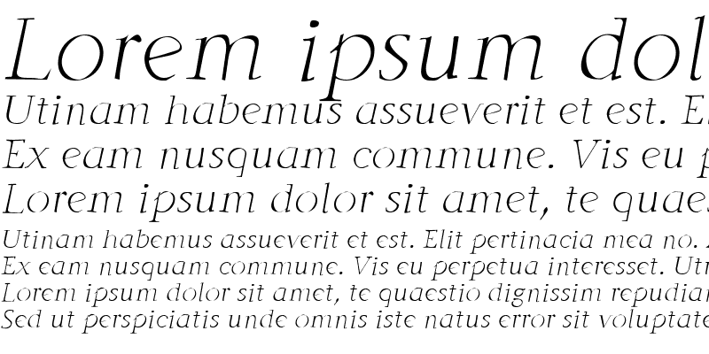Sample of Godlike Medium Italic
