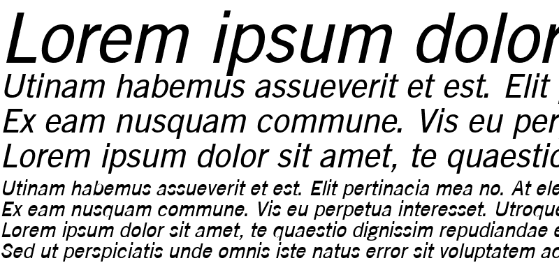 Sample of GoetheGothic Italic