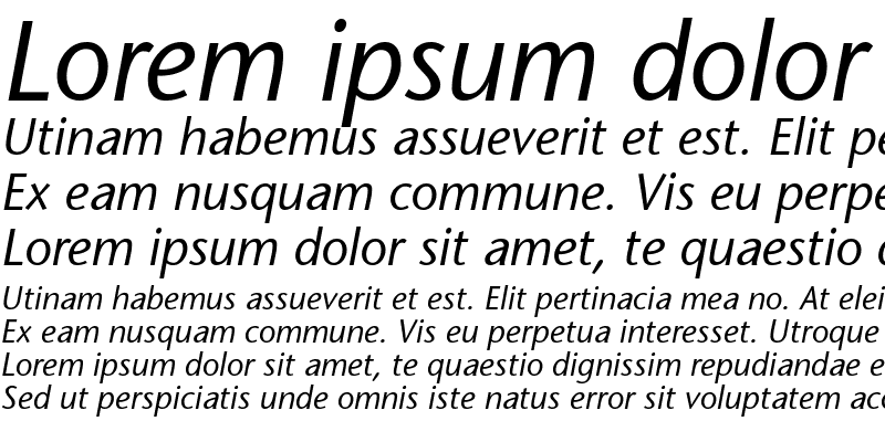 Sample of GoianaSSK Italic