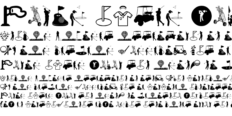 Sample of Golf Icons