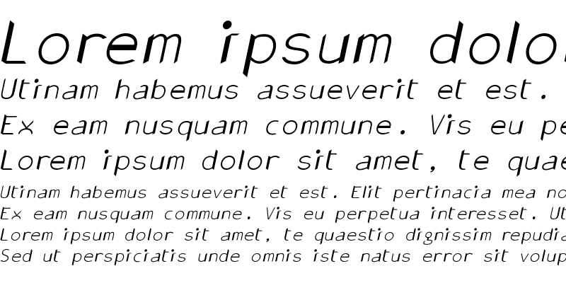 Sample of Gonza Medium Italic