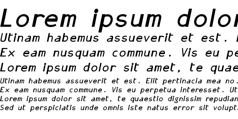 Sample of GonzaPlus Bold Italic