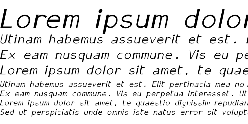 Sample of GonzaPlus Italic