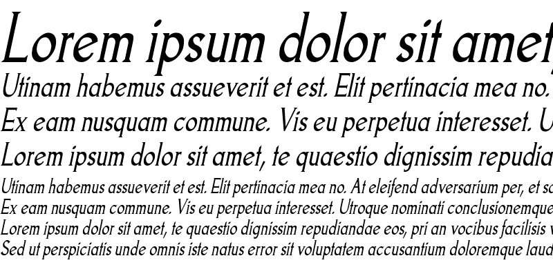 Sample of Goodfish Italic