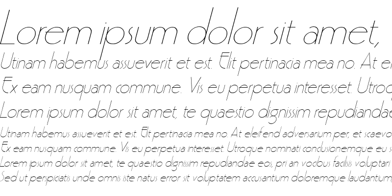 Sample of Goodman 4 Italic