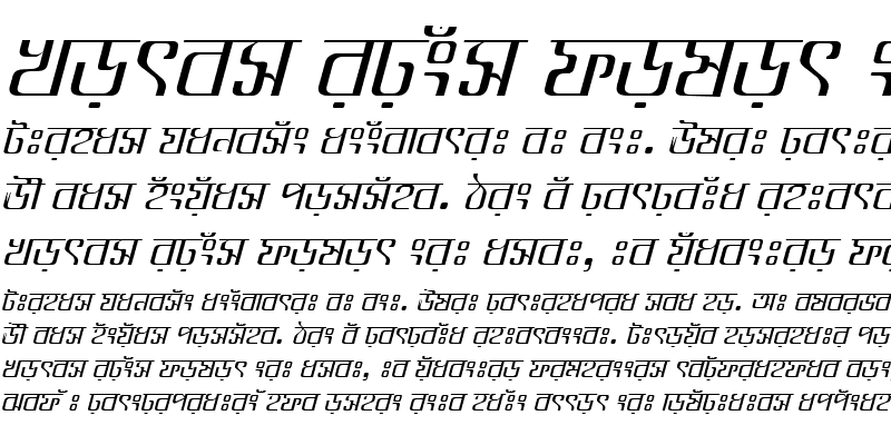 Sample of GoomtiMJ Italic