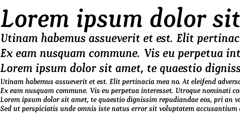 Sample of GopalRegular Italic