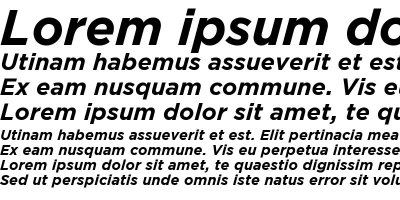 Sample of Gotham Bold Italic