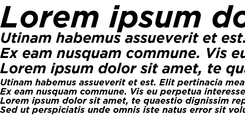 Sample of GothamBold Italic