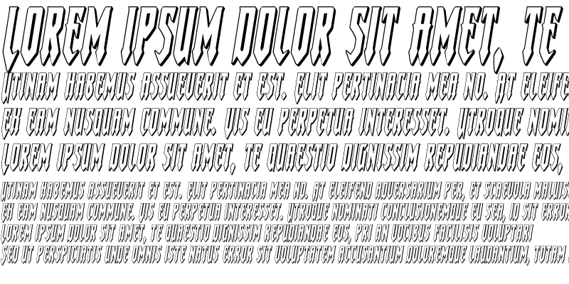 Sample of Gotharctica 3D Italic