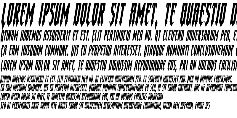 Sample of Gotharctica Condensed Italic