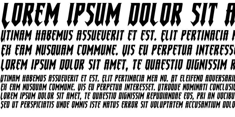 Sample of Gotharctica Extra-Expanded Italic