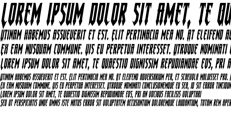 Sample of Gotharctica Italic