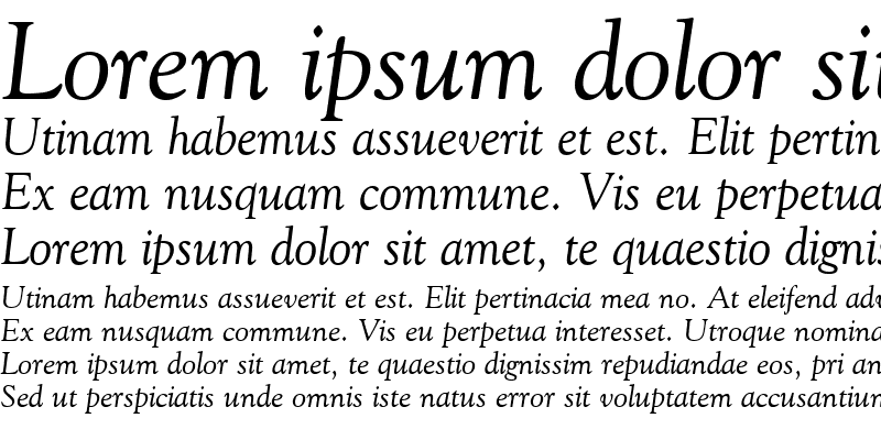 Sample of Goudi Olde Style Italic