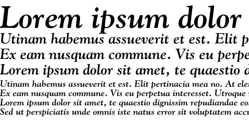 Sample of Goudy Bold Italic OsF