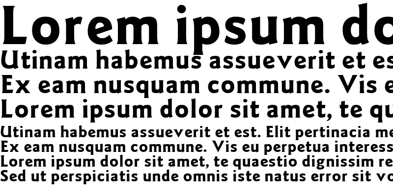 Sample of Goudy Bold