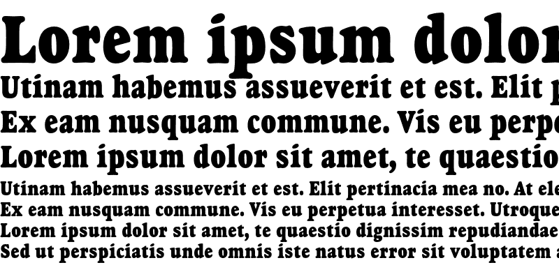 Sample of Goudy Heavyface Condensed Regular