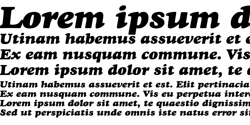 Sample of Goudy Heavyface Italic
