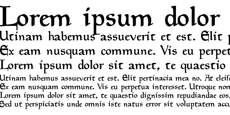 Sample of Goudy Medieval Alternate