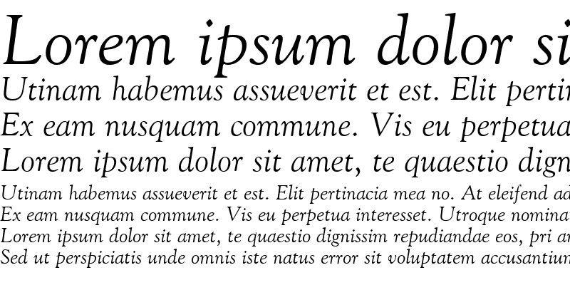 Sample of Goudy Old Style ATT Italic