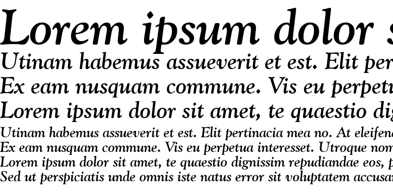 Sample of Goudy Old Style Bold Italic BT