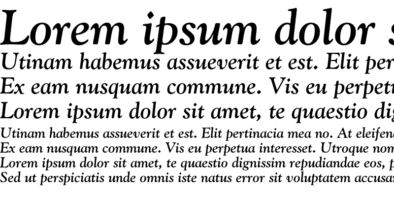 Sample of Goudy Old Style Bold Italic