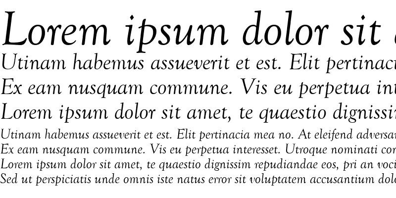 Sample of Goudy Old Style2 Italic