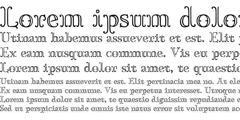 Sample of Goudy OrnateC