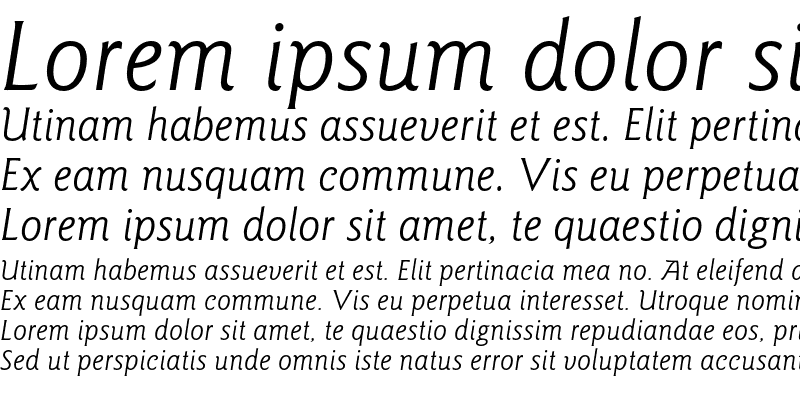 Sample of Goudy Sans AT Book Italic