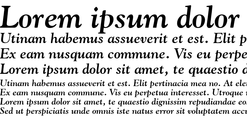 Sample of Goudy SSi Bold Italic