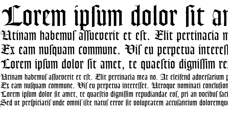 Sample of Goudy Text MT Dfr Roman