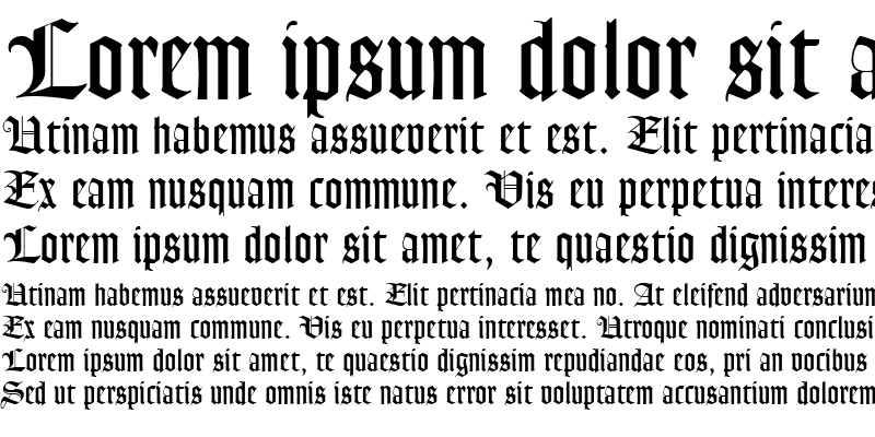 Sample of Goudy Text MT Roman