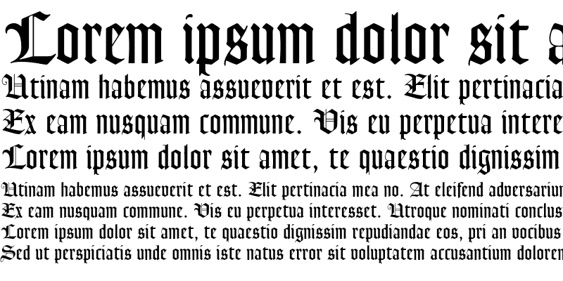 Sample of Goudy Text MT Std