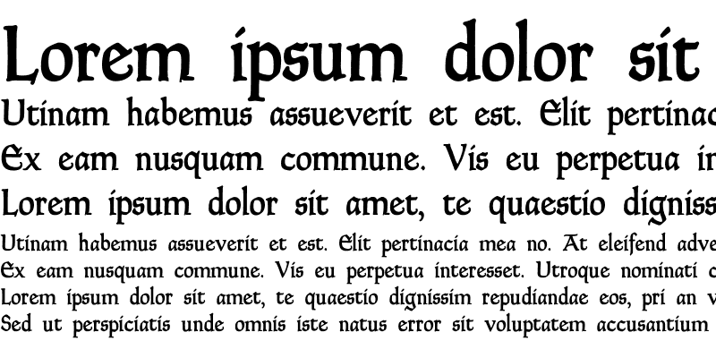Sample of Goudy Thirty DemiBold