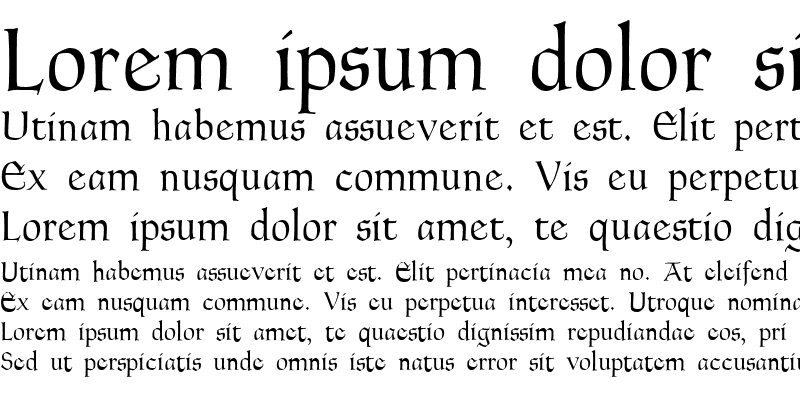 Sample of Goudy Thirty