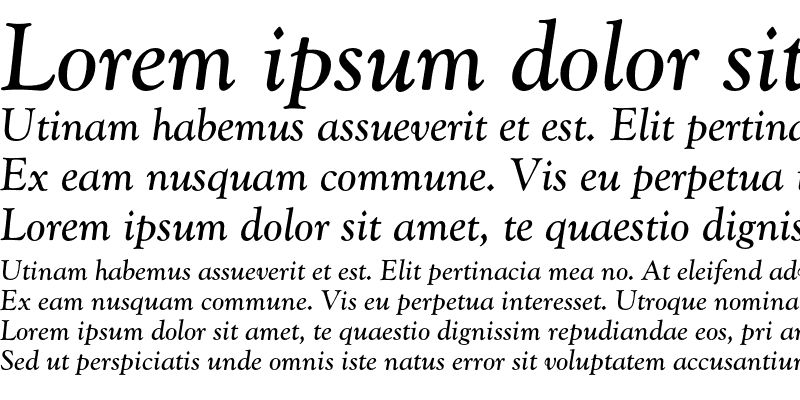 Sample of GoudyCatalogueEF Italic