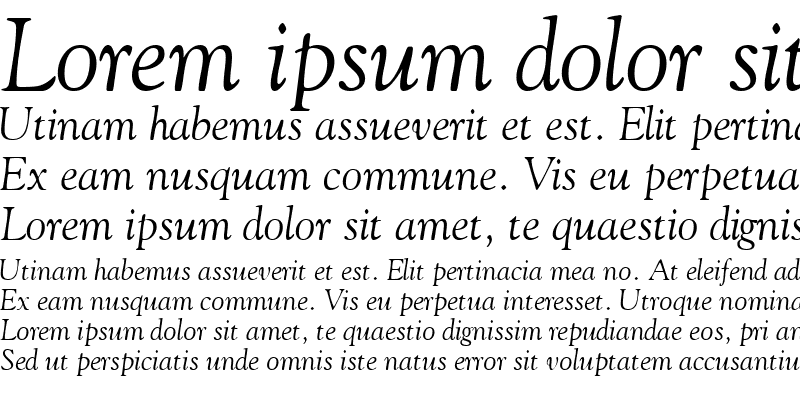 Sample of GoudyOSSSK Italic