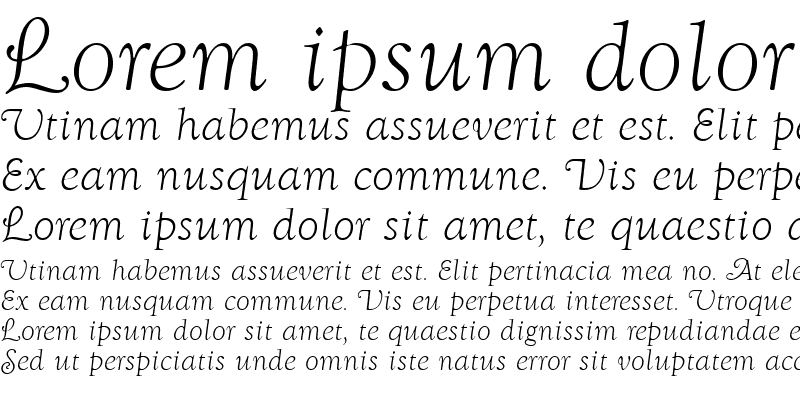Sample of GoudySwaTLig Italic