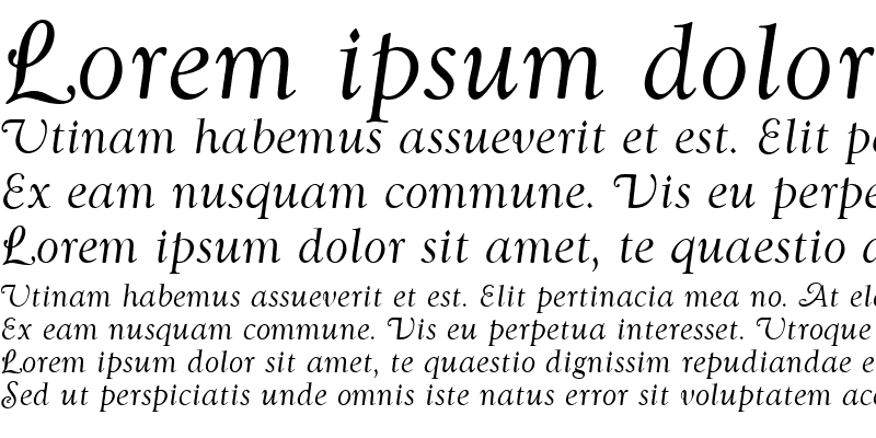 Sample of GoudySwaWtcT Italic