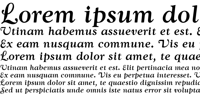 Sample of GoudySwaWtcTMed Italic