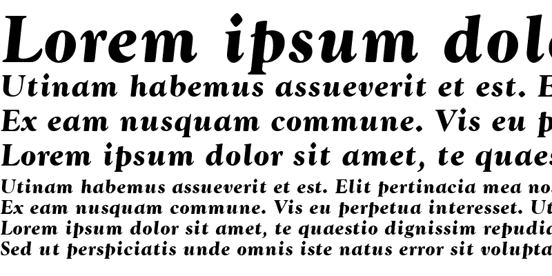 Sample of GoudyT Bold Italic