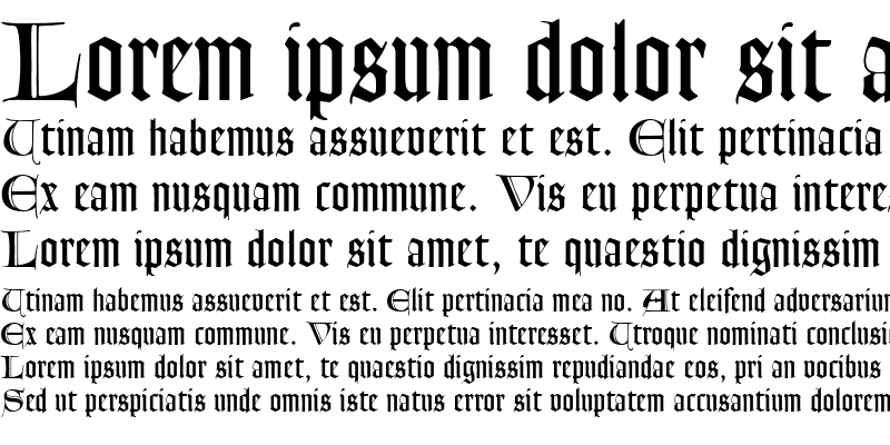 Sample of GoudyTextMTLombardicCapitals