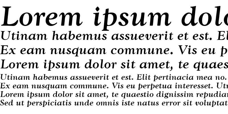 Sample of GoudyTMed Italic