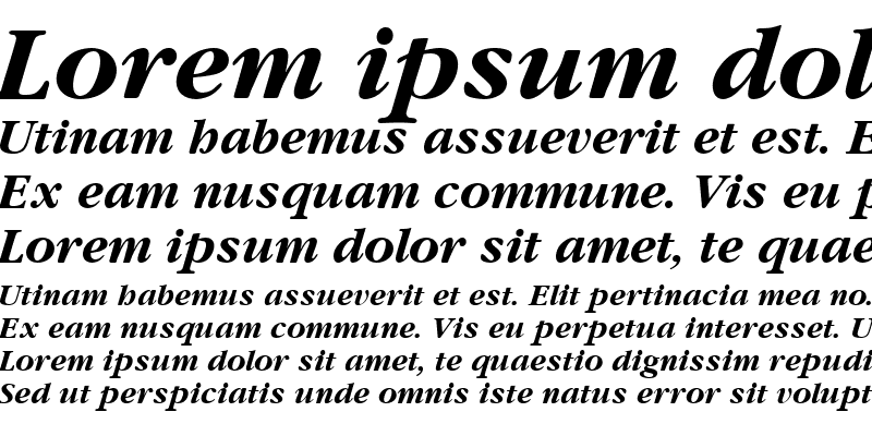 Sample of Gourmand Bold Italic