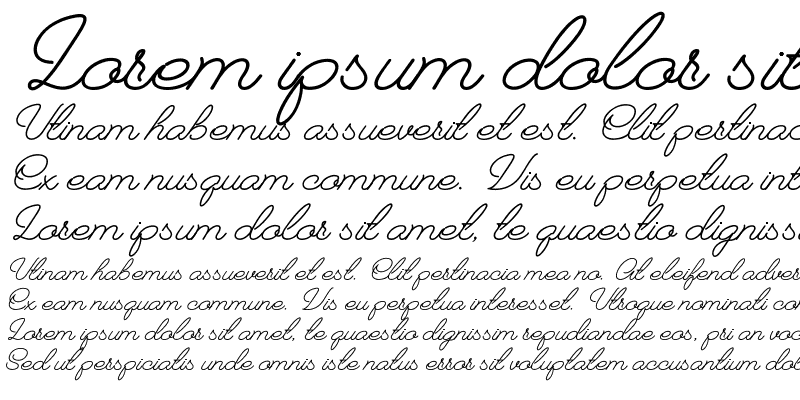 Sample of Grafelta Script