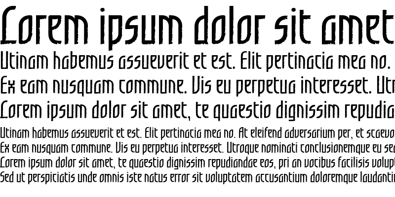 Sample of GrafiloneLL SemiBold Regular